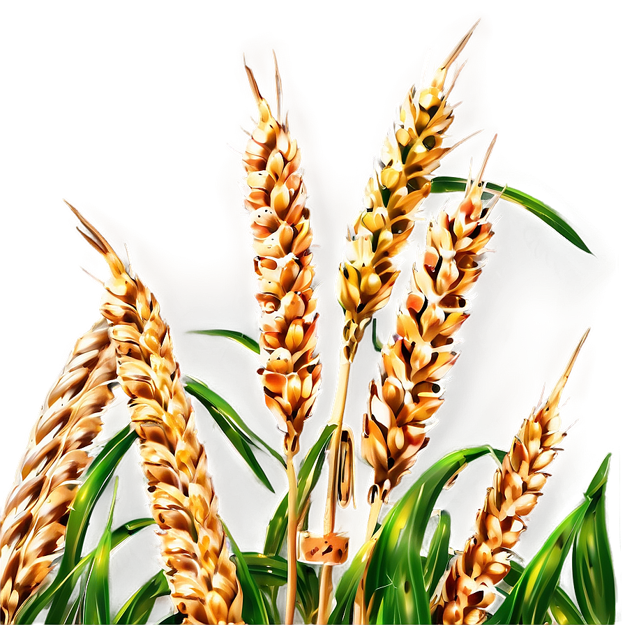 Isolated Wheat Field Close-up Png 31