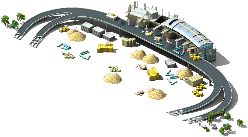 Isometric Airport Cargo Terminal