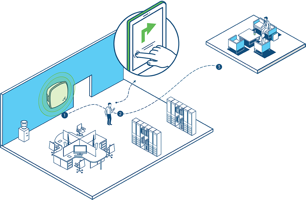 Isometric Navigation Concept Illustration