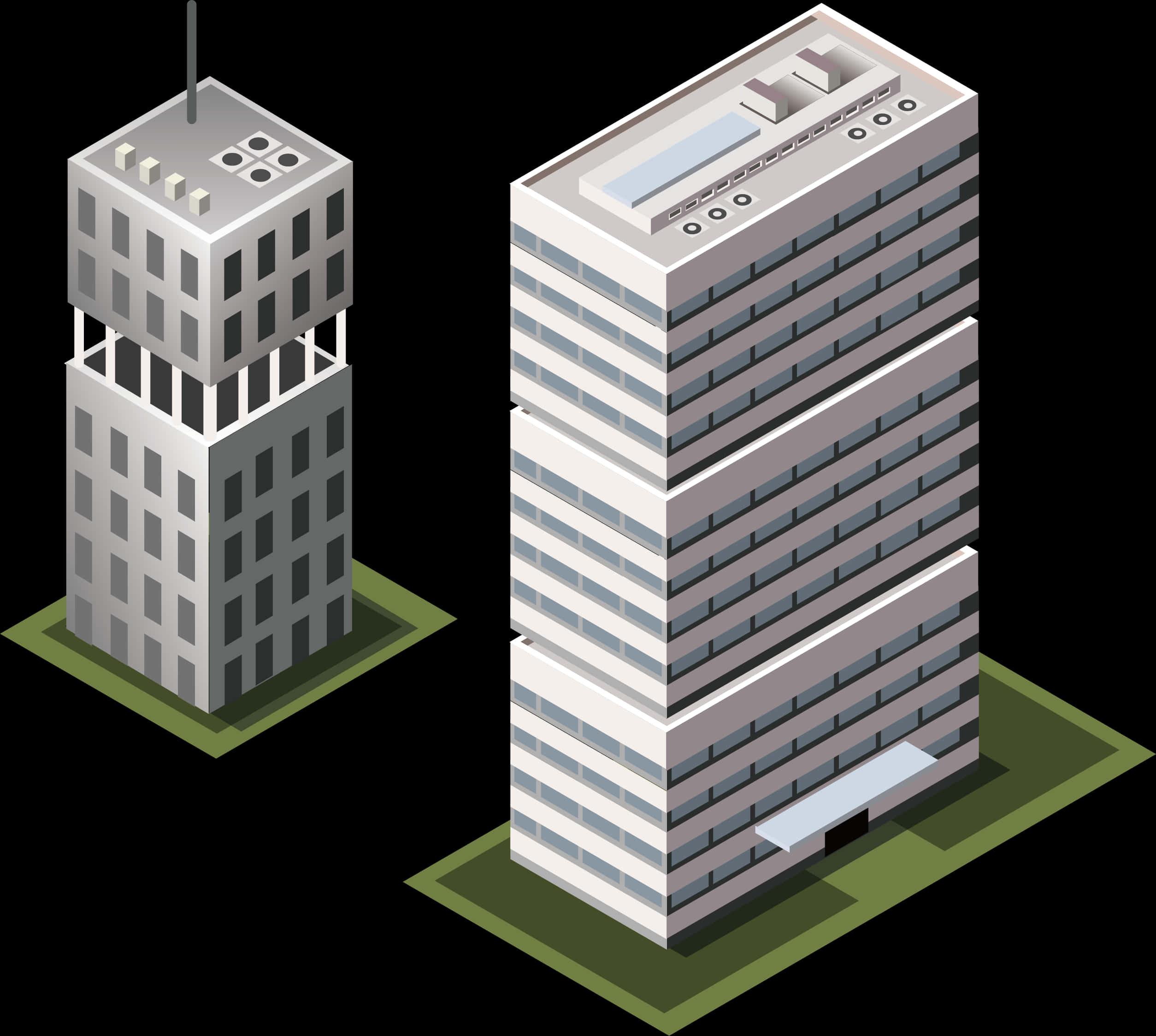 Isometric Skyscrapers Illustration