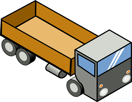 Isometric Truck Illustration