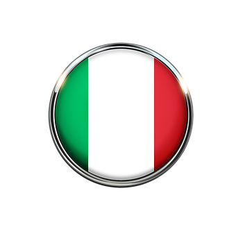 Italian Flag Button Design