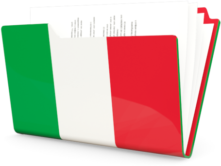 Italian Flag Folder Design