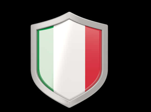 Italian Flag Shield Design