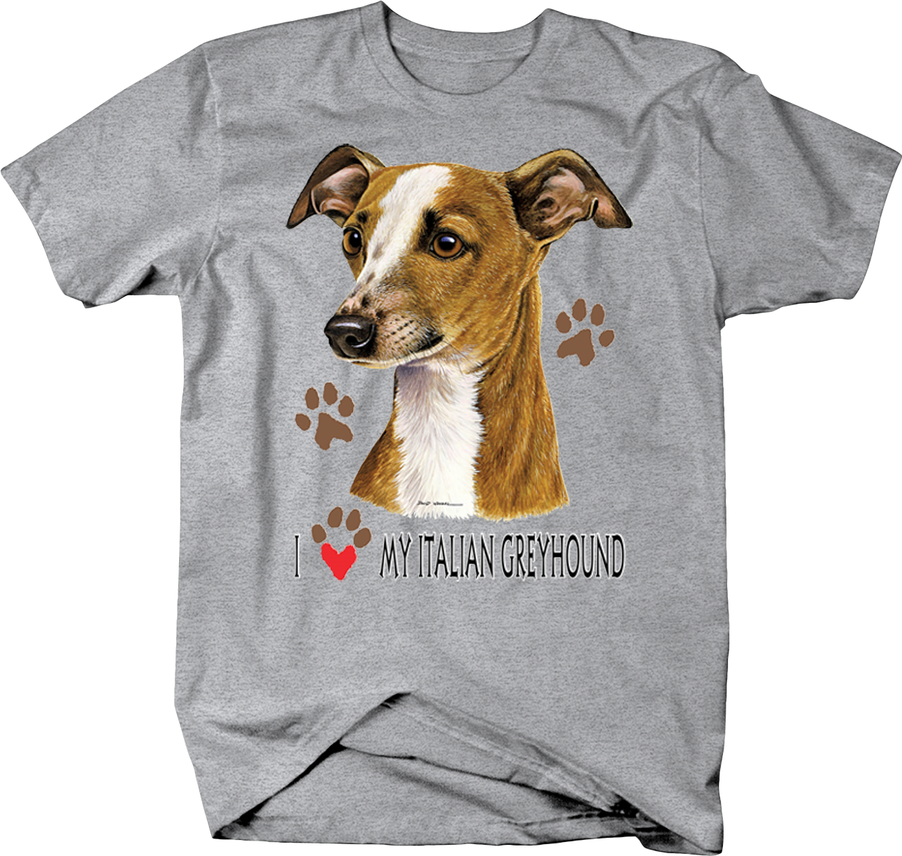 Italian Greyhound Love Tshirt Design