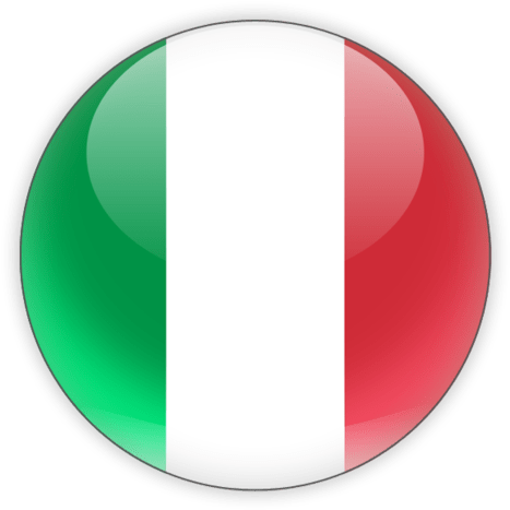 Italy Flag Button Design