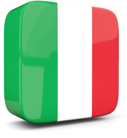 Italy Flag Icon Rounded Corners