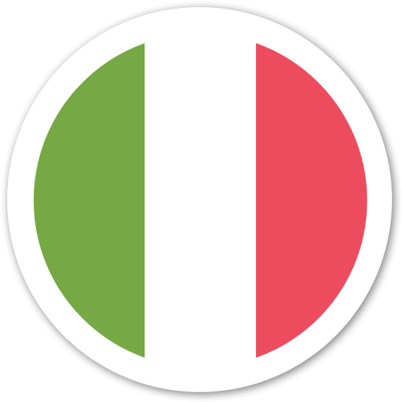 Italy Flag Round Icon