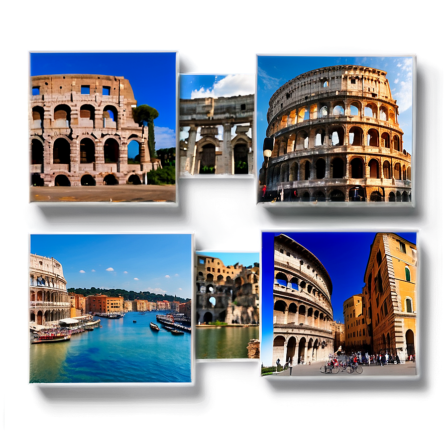 Italy Landmarks Collage Png 05212024