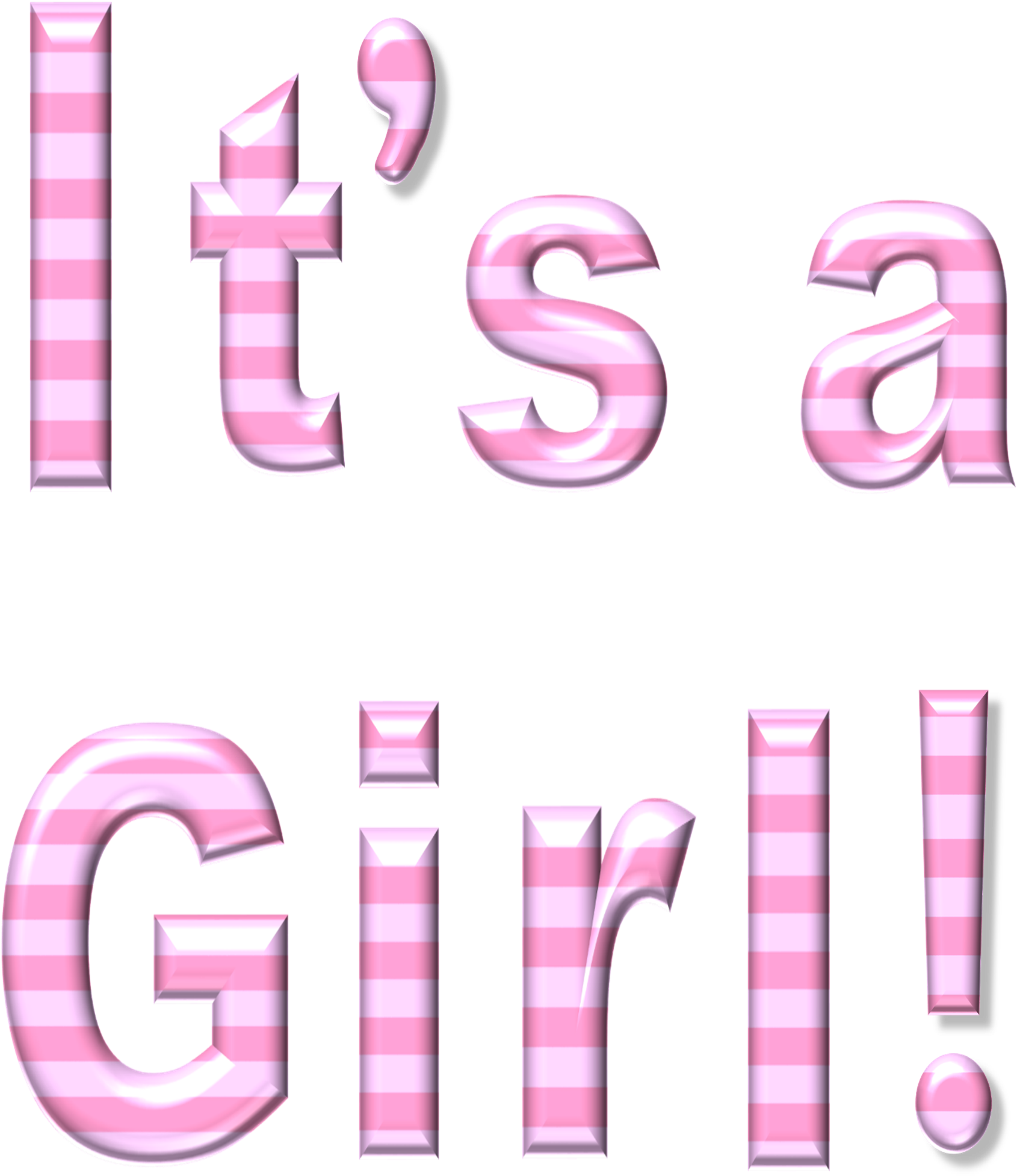 Its A Girl Announcement