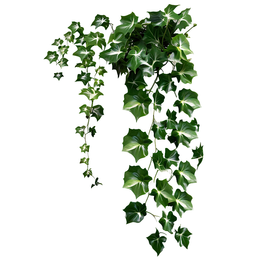 Ivy Vineon Grey Background