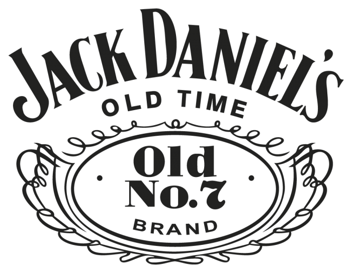 Jack Daniels Logo Blackand White