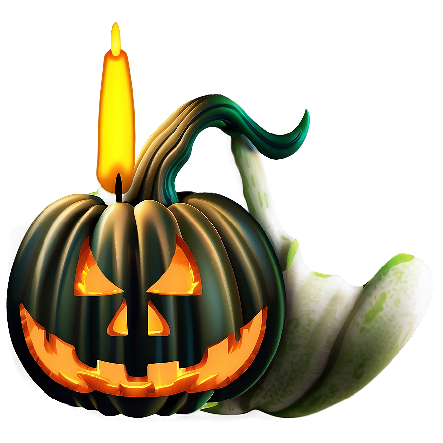 Jack O Lantern With Candle Png 61