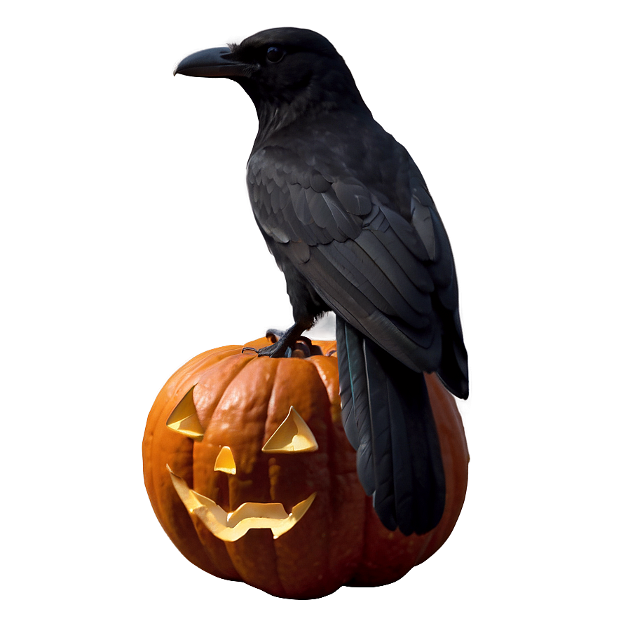 Jack O Lantern With Crow Png Eoa