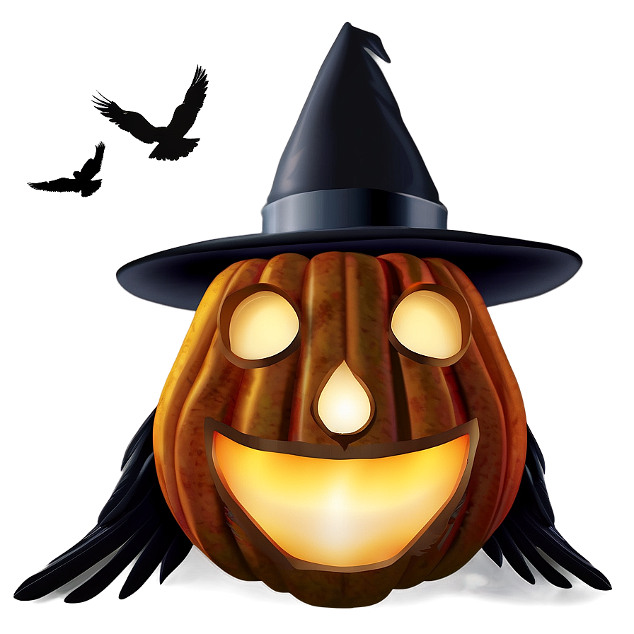 Jack O Lantern With Crow Png Men