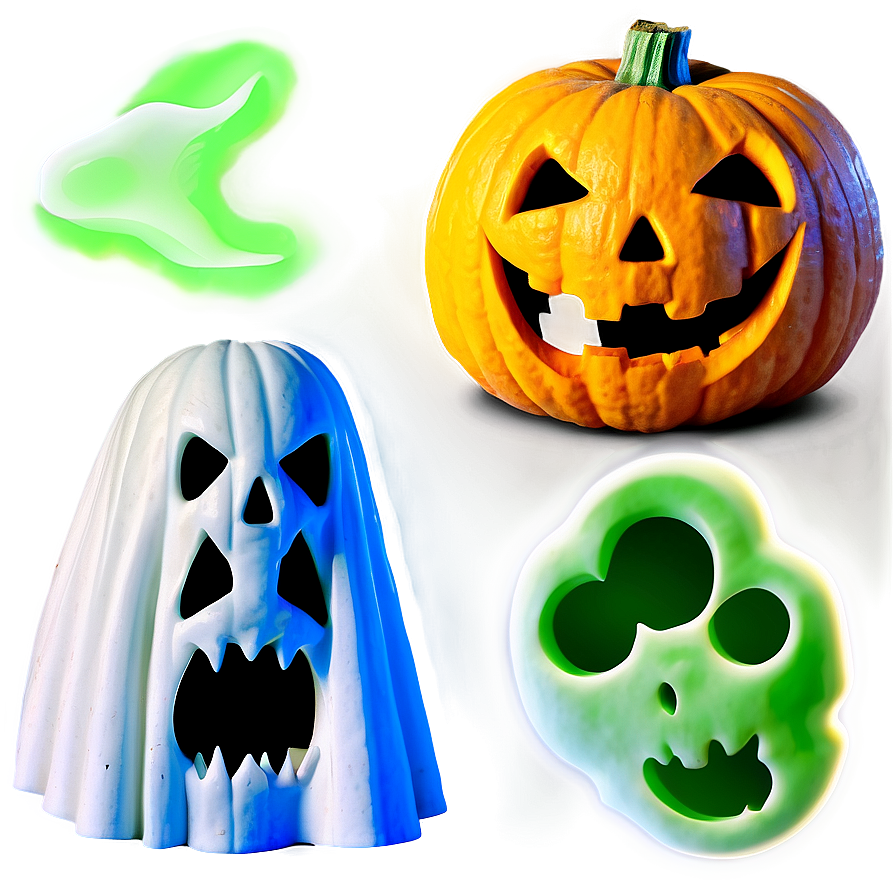 Jack O Lantern With Ghost Png Ckt37