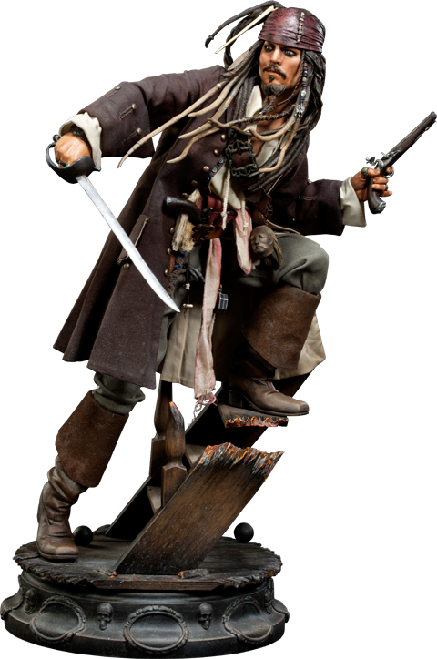 Jack Sparrow Statue Action Pose