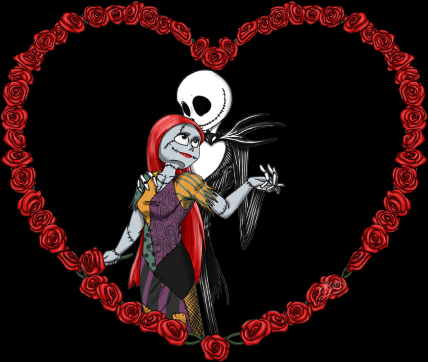 Jackand Sally Heart Frame