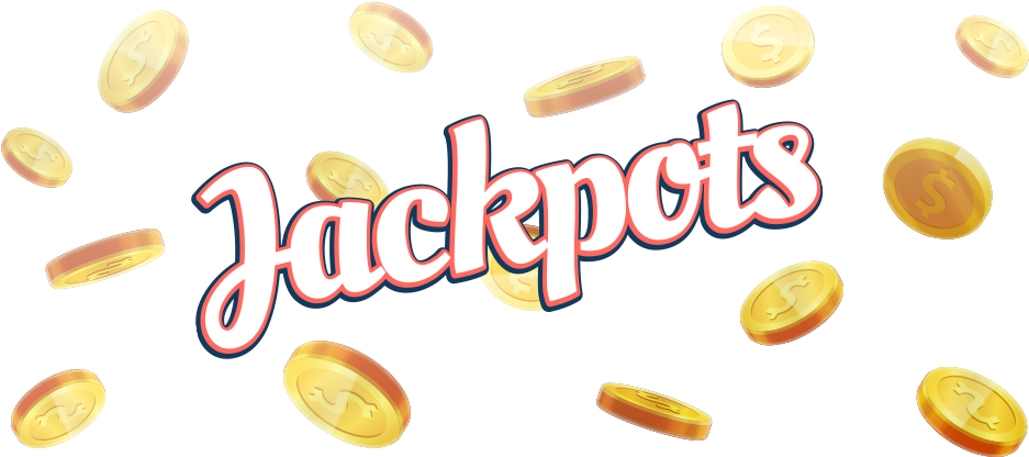 Jackpots Falling Coins Illustration