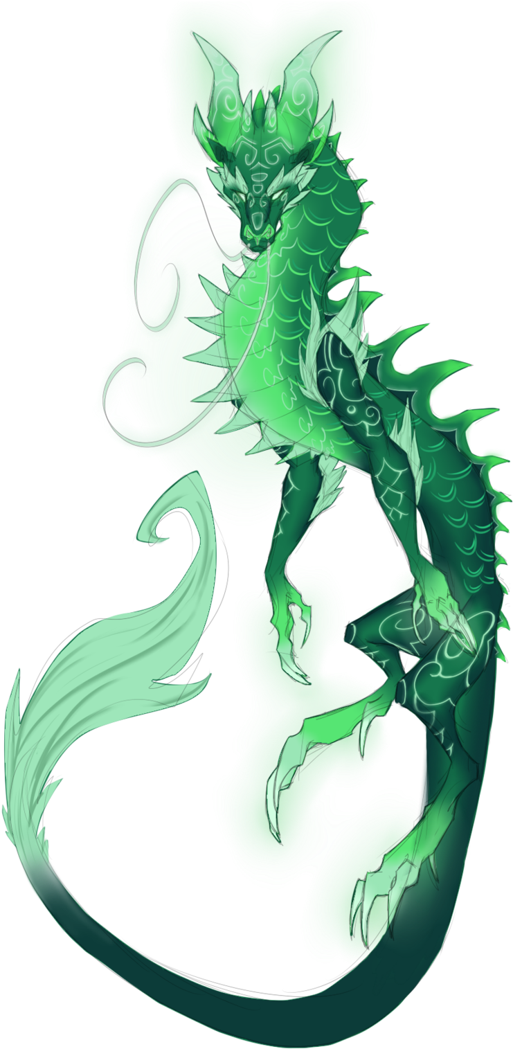 Jade Dragon Illustration