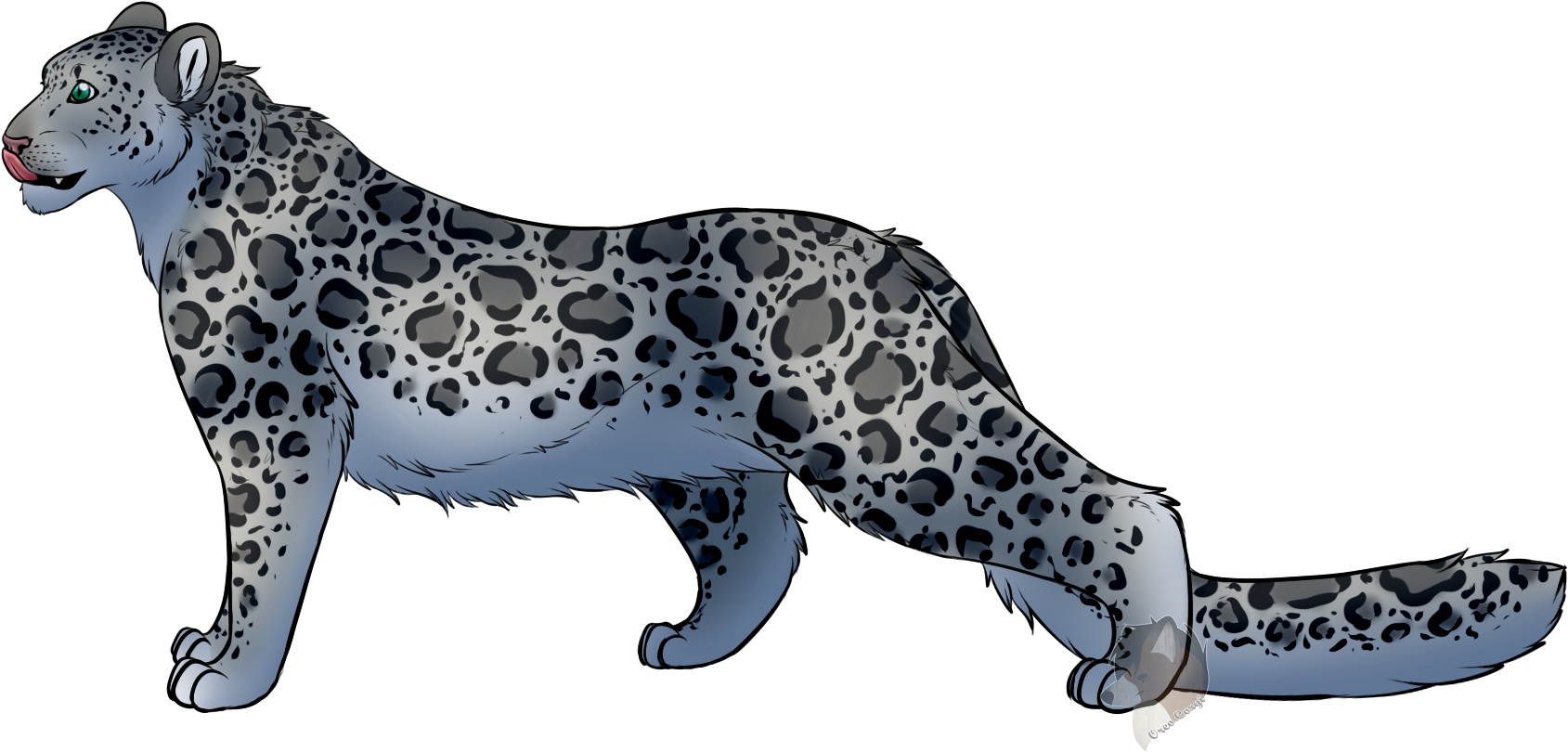 Jaguar Illustration Profile Walk