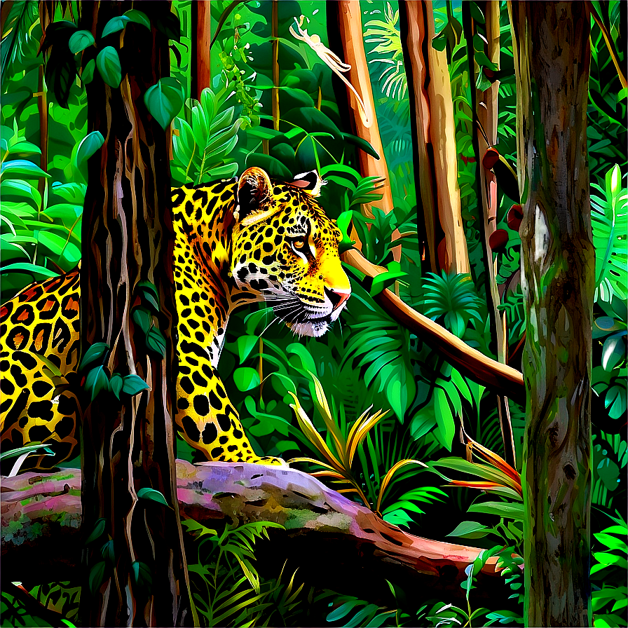 Jaguars In Dense Forest Png 06252024