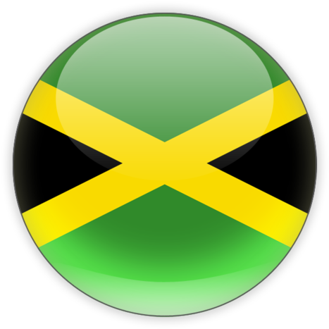 Jamaican Flag Button