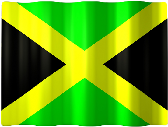 Jamaican Flag Waving