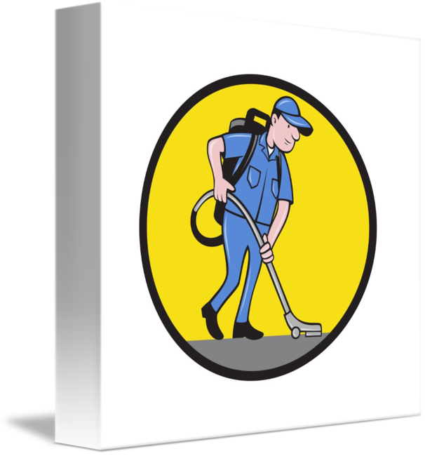Janitor Cleaning Service Icon