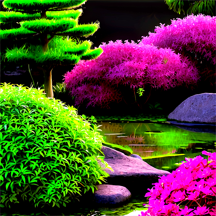 Japanese Garden Shrubs Png 23