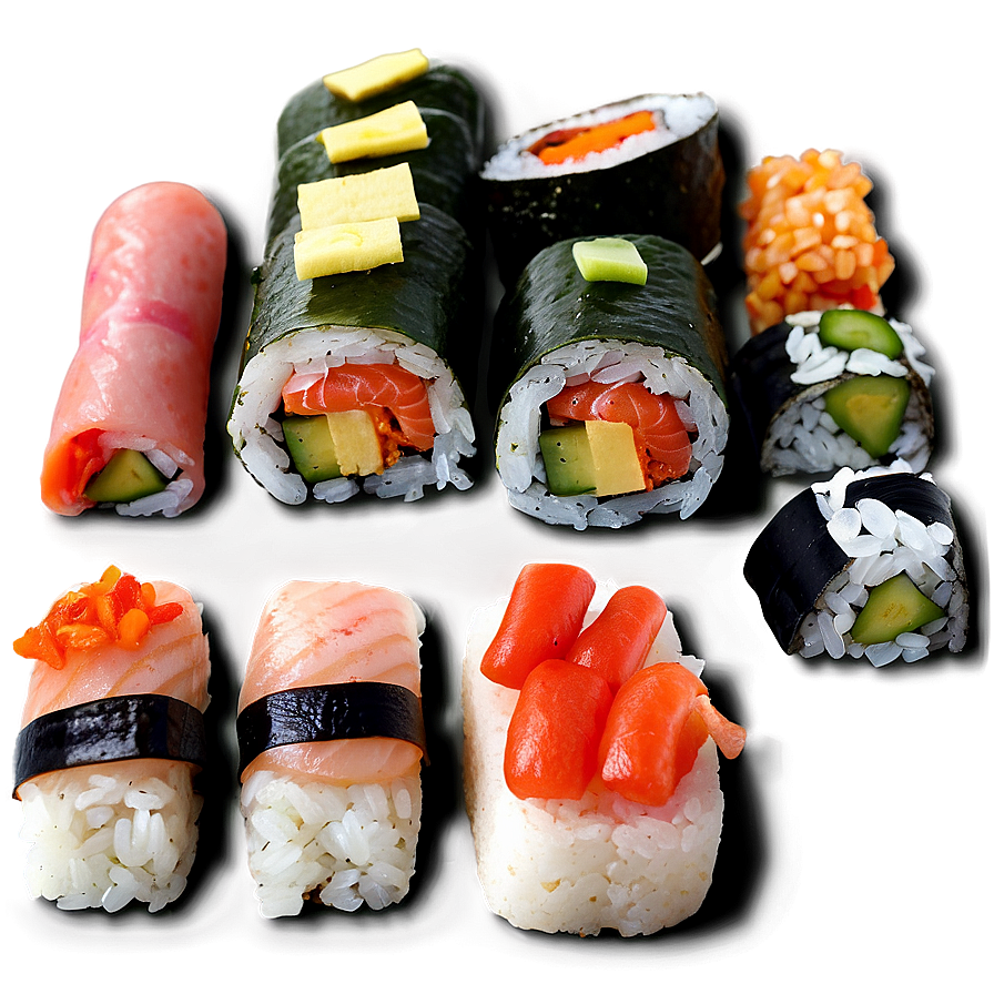 Japanese Sushi Selection Png Kof