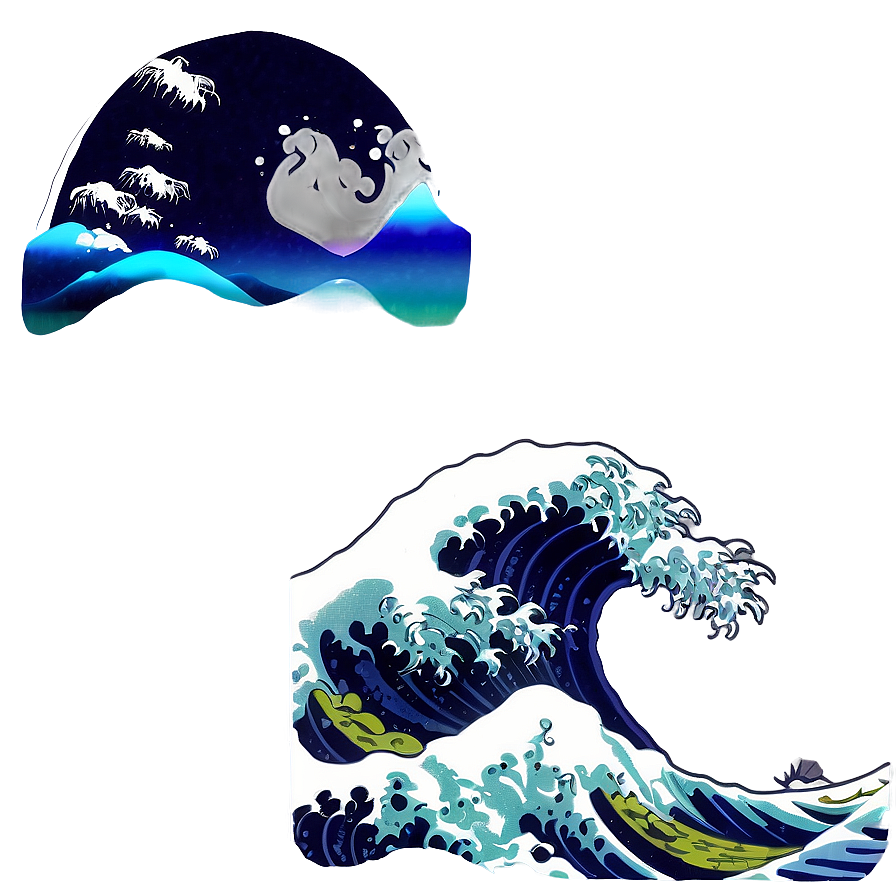 Japanese Wave Aesthetic Png Bik