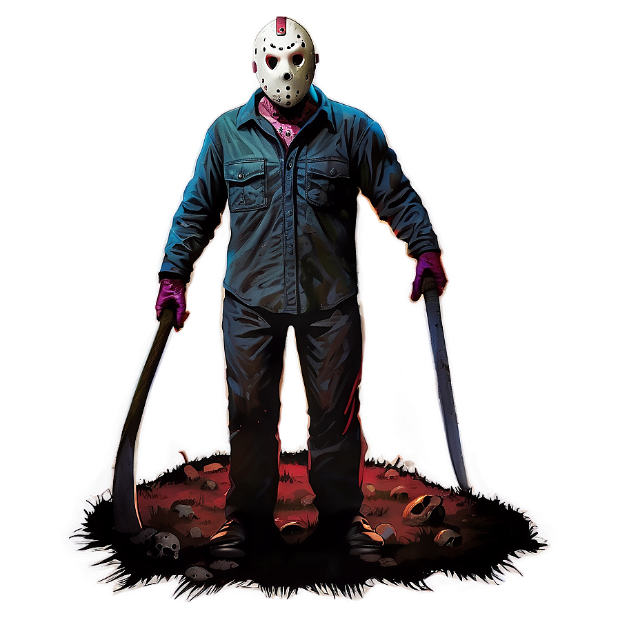 Jason Voorhees Rising From Grave Png Frg