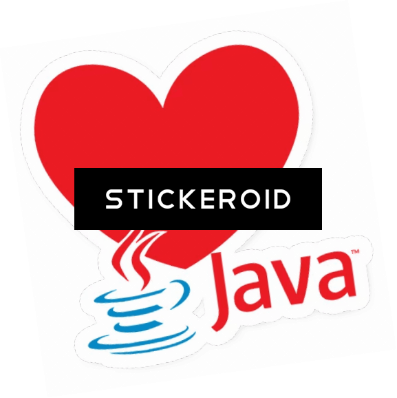 Java Logowith Heart Background