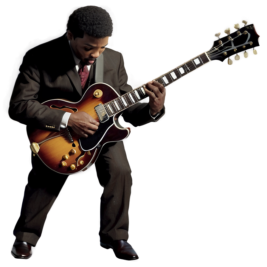 Jazz Guitar Player Png Cst