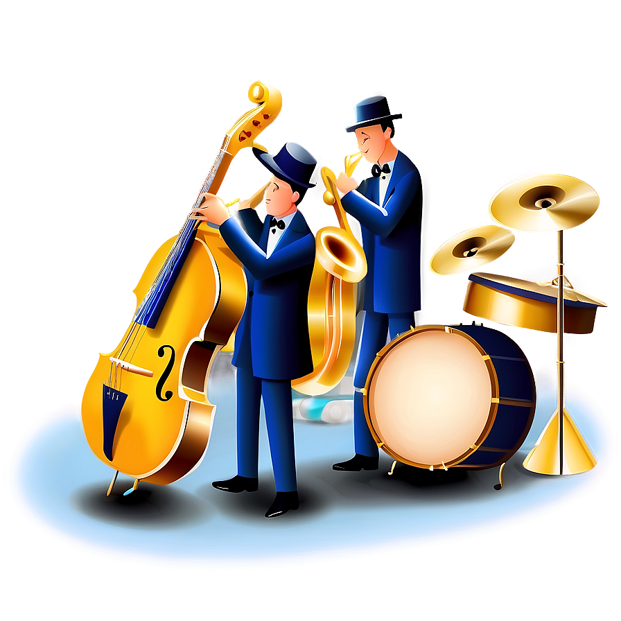 Jazz Quartet Clipart Png 06122024