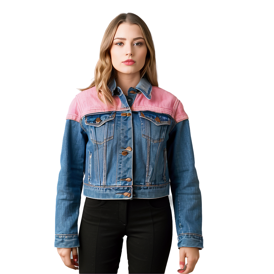 Jean Jacket With Pleats Png Wkt