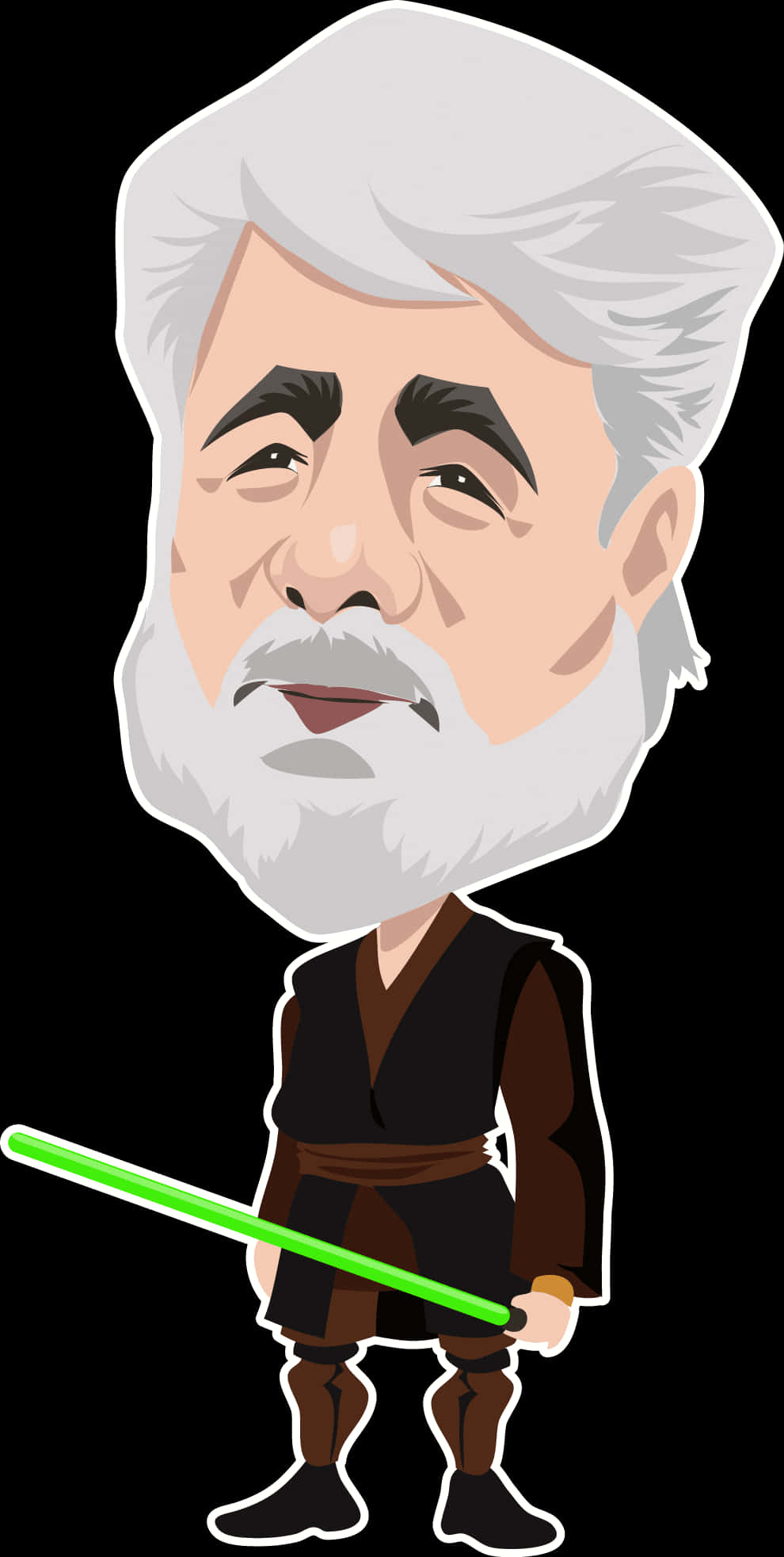 Jedi Master Cartoon Caricature