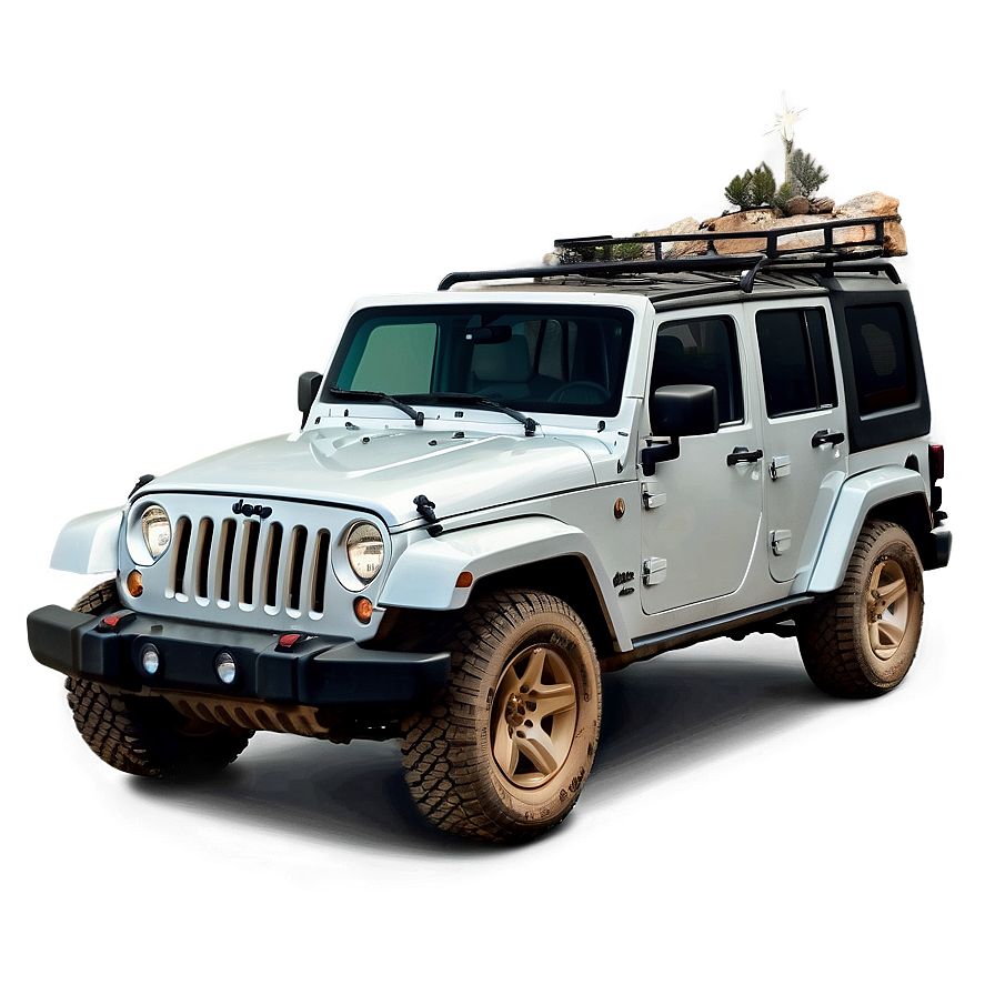 Jeep Under Stars Camping Scene Png 61