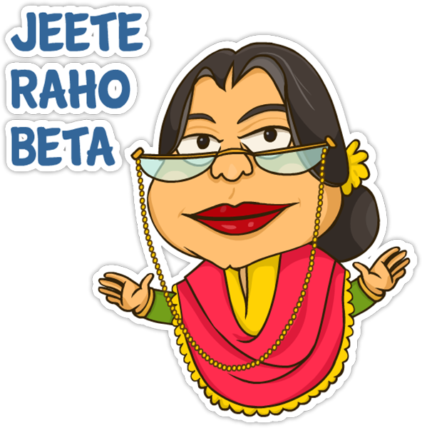 Jeete Raho Beta_ Sticker