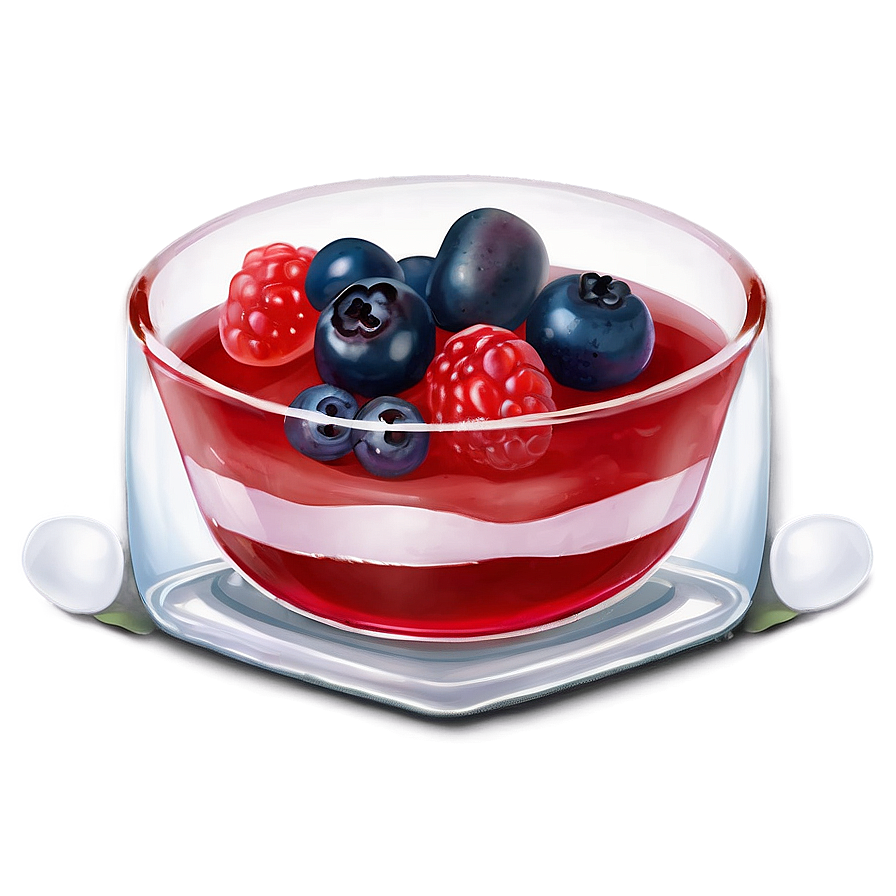 Jello Embedded With Fresh Berries Png 06132024