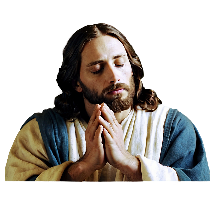 Jesus Christ In Prayer Png 85