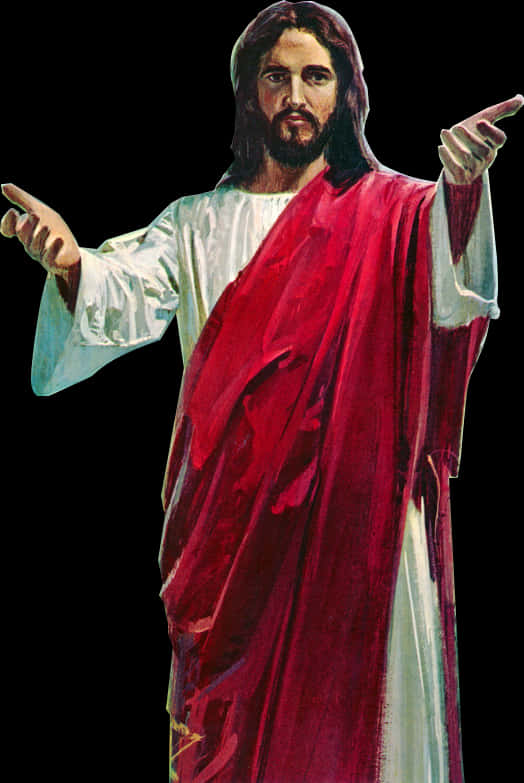 Jesus Christ Red Robe