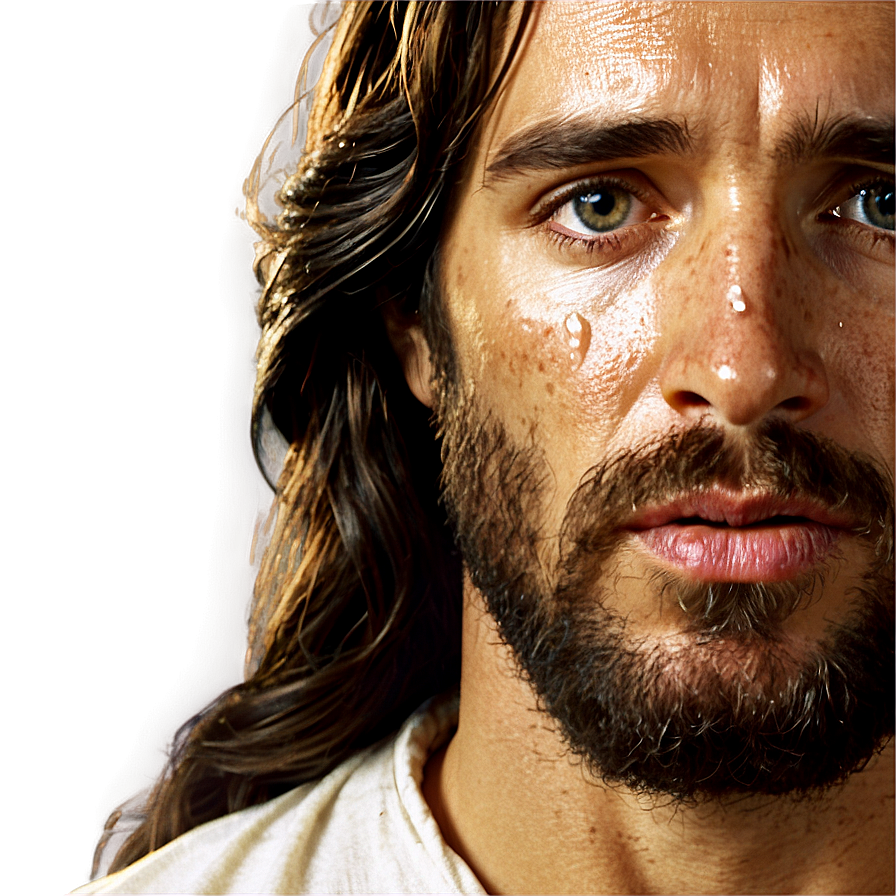 Jesus Face With Tears Png 06292024