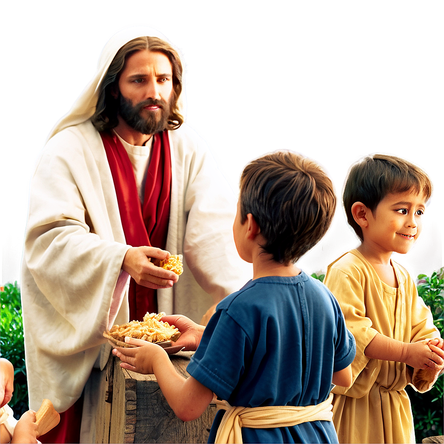 Jesus Feeding The 5000 Png Rfa79