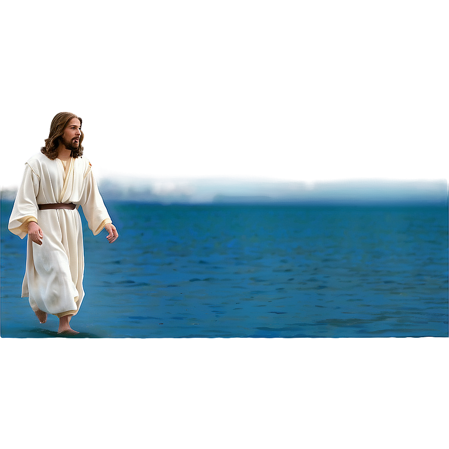 Jesus Walking On Water Png 05032024