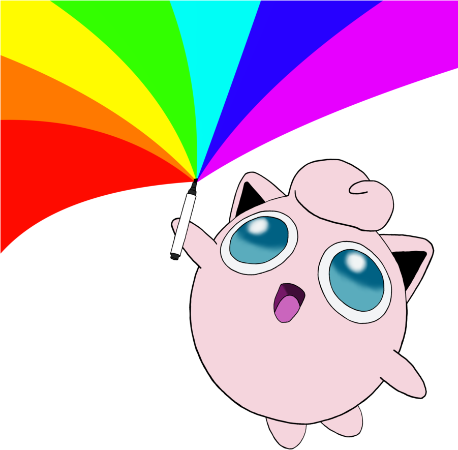 Jigglypuff_with_ Rainbow_ Umbrella