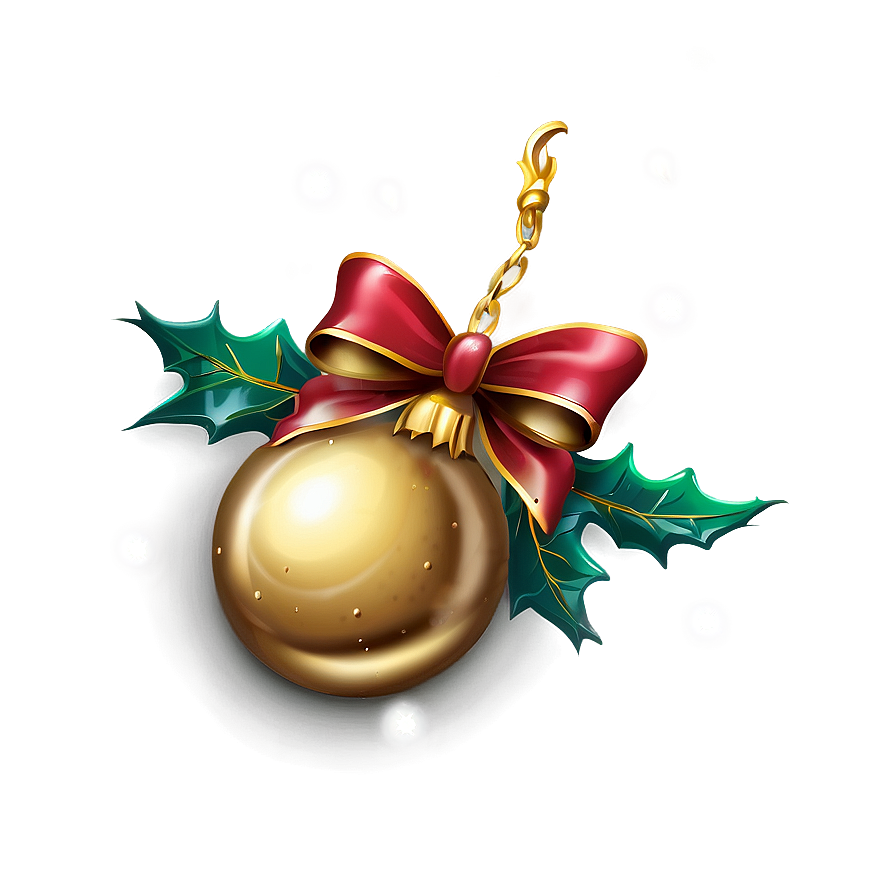 Jingle Bell Gold Png Njs