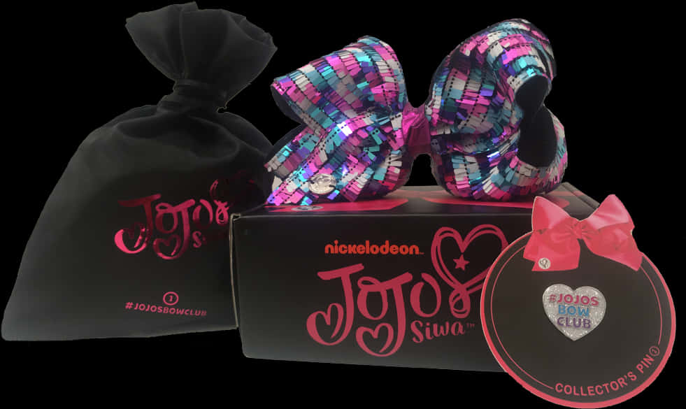 Jo Jo Siwa Bow Club Collectors Pinand Packaging