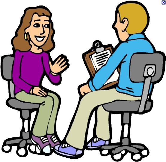 Job Interview Cartoon Illustration